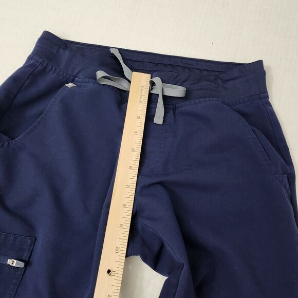 Figs Zamora Joggers‎ Scrub Pants Womens Small Petite SP Blue Uniform Nurse - Picture 8 of 10